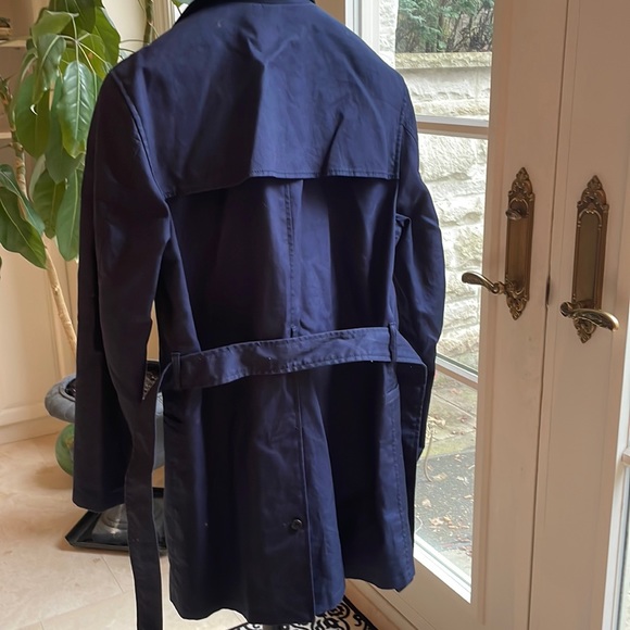 Club Monaco Trench Coat - Navy - Picture 2 of 5